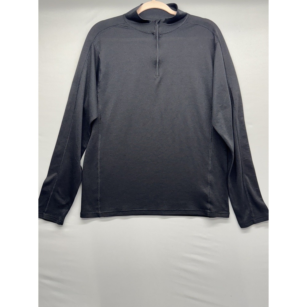 MARMOT Women's Long Sleeve 1/4 Zip Base Layer Shirt Black Size Large *Read